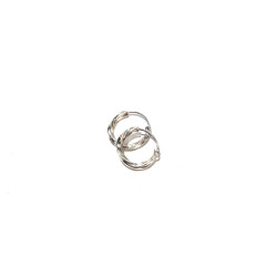 Aros retorcidos de Plata 7mm