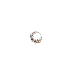 Aros de Plata con bolitas 7mm