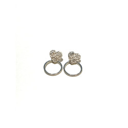 Heart-shaped Silver Earrings