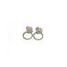 Heart-shaped Silver Earrings