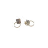 Square-shaped Silver earring