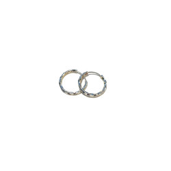 Aros retorcidos de Plata 15mm