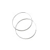 Silver hoops 60mm