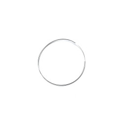 Silver hoops 50mm