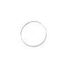 Silver hoops 50mm