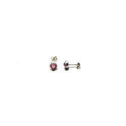 Pink zircon earring