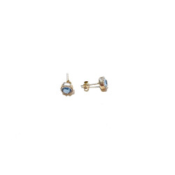 Turquoise zircon earring