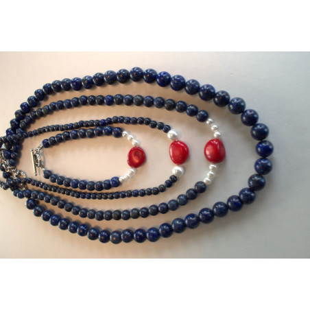 Lapiz lazuli stone necklace