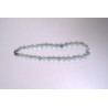 Collar de piedra con cristal color celeste