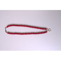 Red stone love stone necklace
